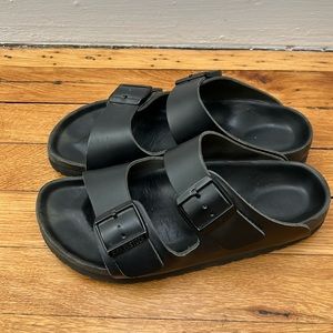 Black Birkenstock, Gently worn, leather, size 37